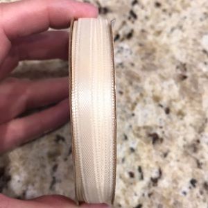 NWT Offray Spool of Cream Ribbon